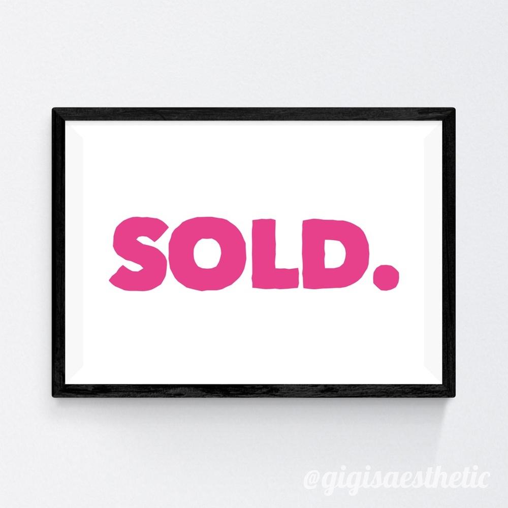 Sold beyond this point!